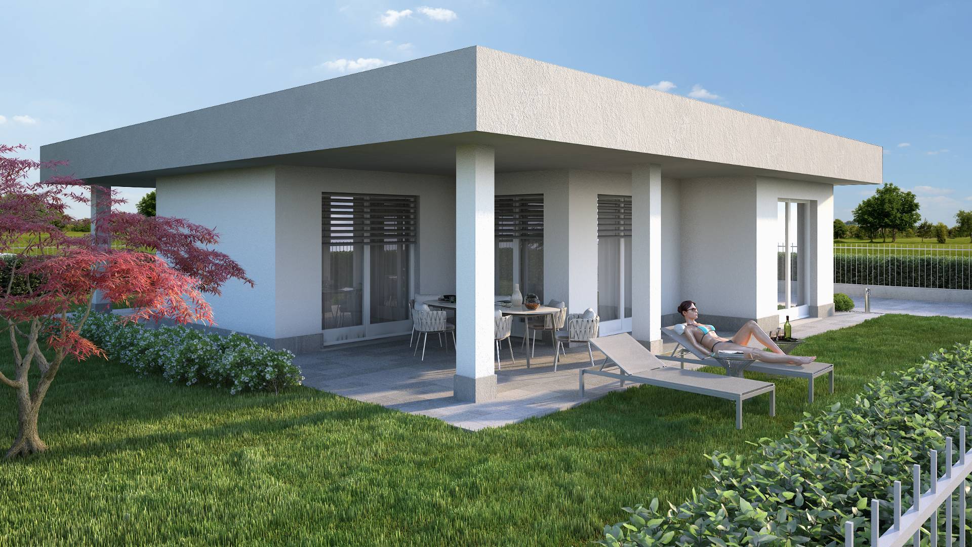 NUOVA VILLA SINGOLA CIRCONDATA DA 450MQ DI GIARDINO PRIVATO!